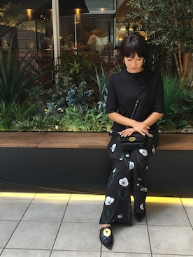 「BED&BREAKFAST（ベットアンドブレックファスト）のアイテム」を使った、GREED FUK HIROKOさん（レディース・155cm）の秋コーディネート