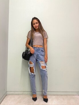 「ESPERANZA（エスペランサ）のアイテム（パンプス）」を使った、FIG&VIPER_YUさん（レディース・163cm）の夏コーディネート