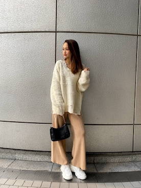 「FIG&VIPER（フィグアンドバイパー）のアイテム（スニーカー）」を使った、FIG&VIPER_YUさん（レディース・163cm）の秋コーディネート