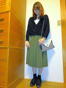 「H&M（エイチ・アンド・エム）のアイテム（腕時計）」を使った、y∞shimiiiさん（レディース・162cm）の冬コーディネート
