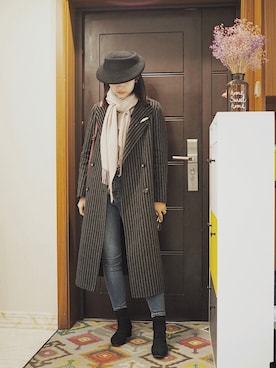「基础款」｜「アイテム（帽子）」を使った、牙缝不腚蛋さん（レディース・164cm）の秋コーディネート