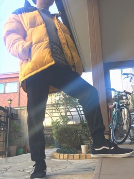 「アイテム（ブルゾン）」を使った、けけさん（メンズ・170cm・10代）の冬コーディネート