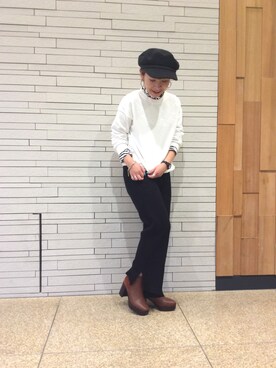 「coca（coca）（コカ）のアイテム（帽子）」を使った、ORiental TRaffic ヤエチカ店さん（レディース・163cm）の秋コーディネート