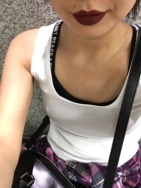 「NYX（エヌワイエックス）のアイテム」を使った、kymyさん（レディース・163cm）の冬コーディネート
