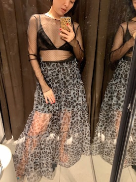 「アイテム（ブラジャー、ブラック系）」を使った、kymyさん（レディース・163cm）の秋コーディネート