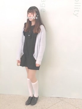 「LA BELLE ETUDE（ラベルエチュード）のアイテム（バッグ）」を使った、raki✨さん（レディース・168cm）の冬コーディネート