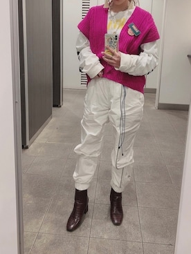 「ADER error（アーダーエラー）のアイテム（パンツ）」を使った、sorさん（レディース・155cm）の冬コーディネート