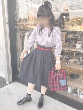 「KEITH（キース）のアイテム」を使った、nanameさん（レディース・163cm）の春コーディネート