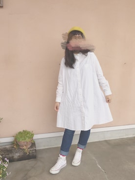 「アイテム（ワンピース/ドレス）」を使った、nanameさん（レディース・163cm）の春コーディネート