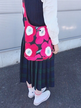 「タータンチェック」｜nanameさん（レディース・163cm）の春コーディネート