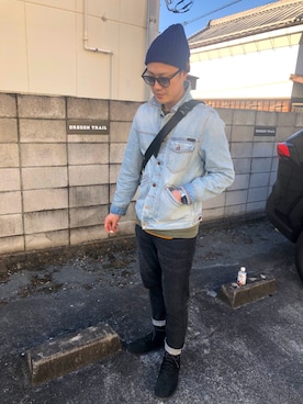 「DIEMME（ディエッメ）のアイテム（ブーツ）」を使った、nj9300さん（メンズ・174cm）の冬コーディネート