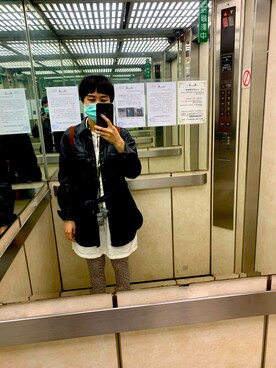 「working style」｜「アイテム（シャツワンピース）」を使った、Lin N C 🇹🇼さん（レディース・164cm）の冬コーディネート