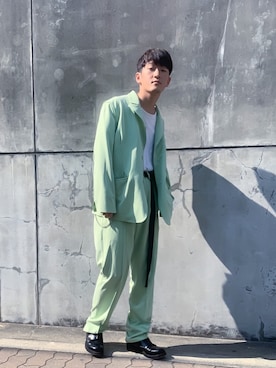 「sulvam」｜「アイテム（その他）」を使った、Atsuya Ideiさん（メンズ・175cm）の春コーディネート