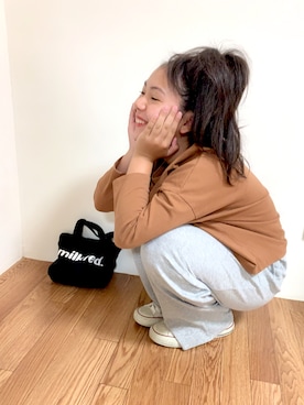 「KOBE LETTUCE」｜「アイテム（その他）」を使った、aiaiさん（キッズ・152cm）の秋コーディネート