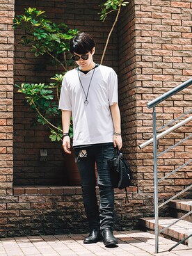 「M･A･R･S（マーズ）のアイテム」を使った、SHU KAWASAKIさん（メンズ・170cm）の夏コーディネート