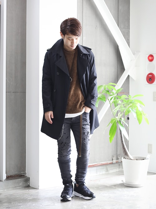 ☆*中様 LoungeLizard(ラウンジリザード) ダブルロングコート LOUNGE LIZARD（ラウンジリザード）の「STRETCH TWILL×REPEL加工