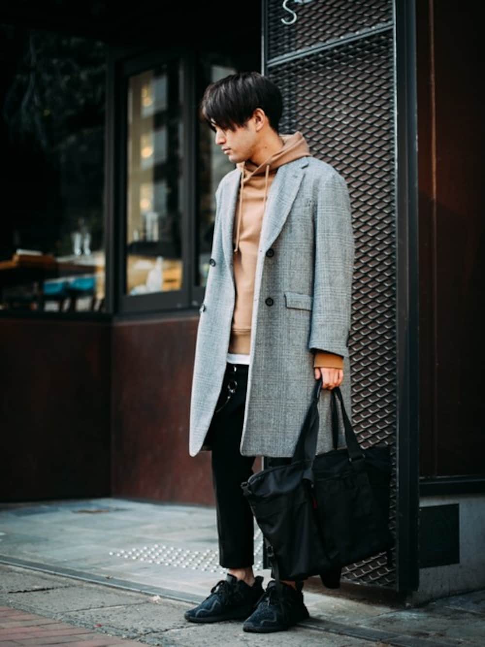 ラウンジリザード 5961 TOP GLEN CHECK W COAT ダブル　ブレスト　ダブル　チェスター　コート　サイズ1 グレンチェック ラウンジリザード 5961 TOP GLEN CHECK W COAT ダブル ブレスト ダブル