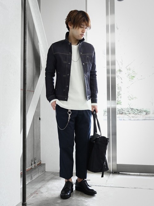 old LOUNGE LIZARD ブラックデニムトラッカージャケット 名作 old LOUNGE LIZARD ブラックデニムトラッカージャケット 名作