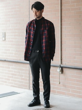 「MAIN ATTRACTION（メインアトラクション）のアイテム」を使った、SHU KAWASAKIさん（メンズ・168cm）の秋コーディネート