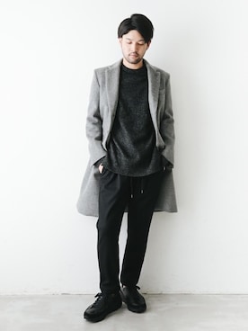 「MAIN ATTRACTION（メインアトラクション）のアイテム」を使った、SHU KAWASAKIさん（メンズ・170cm）の秋コーディネート