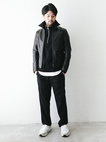 MAIN ATTRACTIONのライダースジャケットを使った人気ファッション