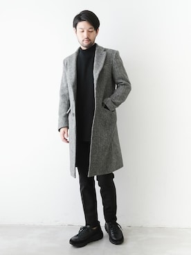 「MAIN ATTRACTION（メインアトラクション）のアイテム」を使った、SHU KAWASAKIさん（メンズ・170cm）の秋コーディネート