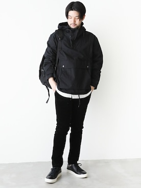 「MAIN ATTRACTION（メインアトラクション）のアイテム」を使った、SHU KAWASAKIさん（メンズ・170cm）の春コーディネート