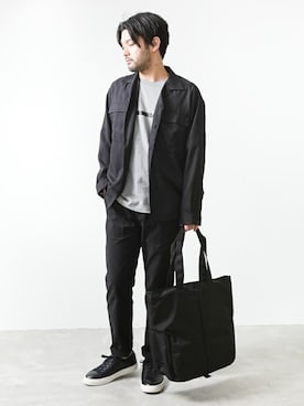 「MAIN ATTRACTION（メインアトラクション）のアイテム」を使った、SHU KAWASAKIさん（メンズ・170cm）の春コーディネート