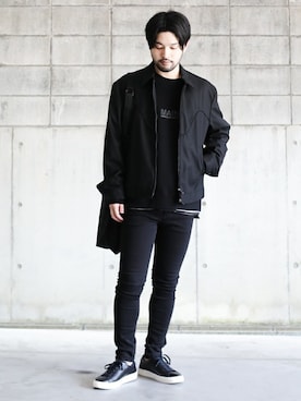 「MAIN ATTRACTION（メインアトラクション）のアイテム」を使った、SHU KAWASAKIさん（メンズ・170cm）の春コーディネート
