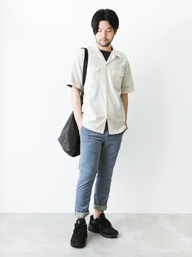 「MAIN ATTRACTION（メインアトラクション）のアイテム」を使った、SHU KAWASAKIさん（メンズ・170cm）の夏コーディネート