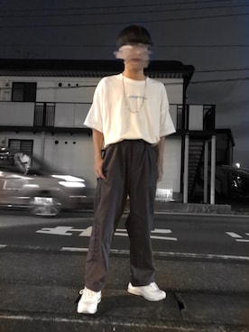 「kutir（クティール）のアイテム（トップス）」を使った、リュウさん（メンズ・166cm）の秋コーディネート