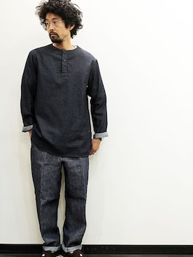 「LOLO（ロロ）のアイテム」を使った、twothings&thinkさん（メンズ・168cm）の春コーディネート