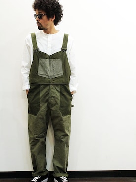 「ink（インク）のアイテム（オールインワン・サロペット）」を使った、twothings&thinkさん（メンズ・168cm）の春コーディネート