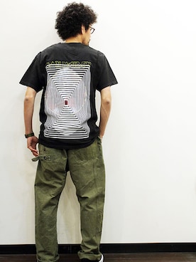 「ink（インク）のアイテム（オールインワン・サロペット）」を使った、twothings&thinkさん（メンズ・168cm）の夏コーディネート