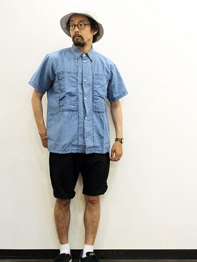 「Sleepslope（スリープスロープ）のアイテム」を使った、twothings&thinkさん（メンズ・168cm）の夏コーディネート