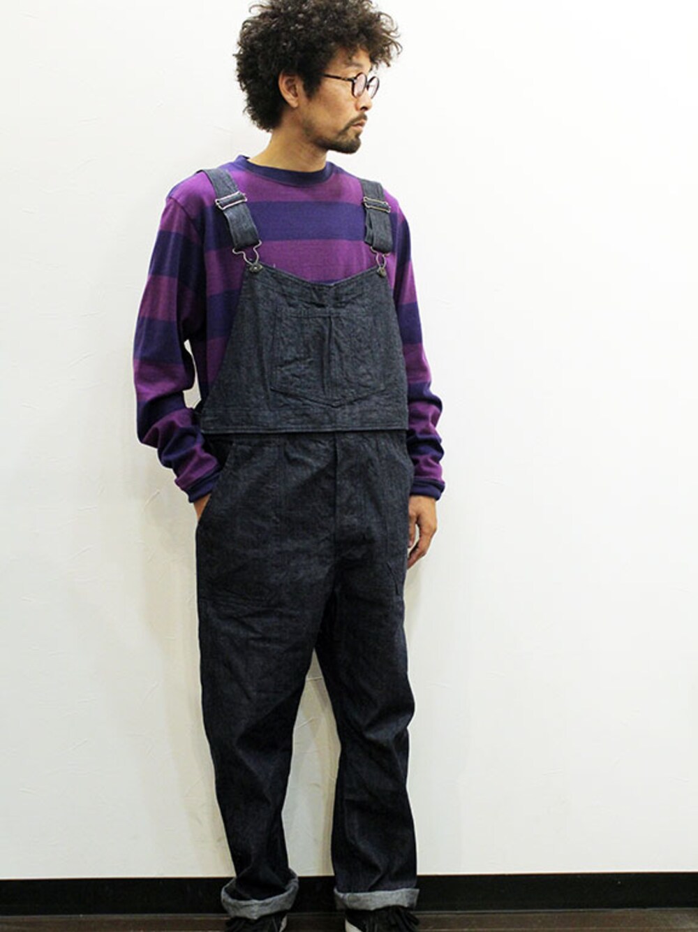 twothings&thinkさんの「ink (インク) 10.5oz Carpenter Denim Overall With Apron " DIVERSITY " denim（ink）」を使ったコーディネート