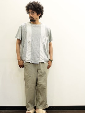 「ink（インク）のアイテム」を使った、twothings&thinkさん（メンズ・168cm）の夏コーディネート