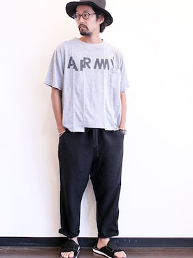 「ink（インク）のアイテム」を使った、twothings&thinkさん（メンズ・168cm）の夏コーディネート