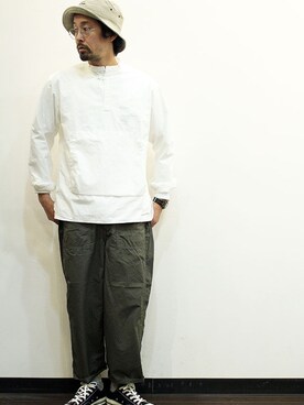 「LOLO（ロロ）のアイテム」を使った、twothings&thinkさん（メンズ・168cm）の春コーディネート