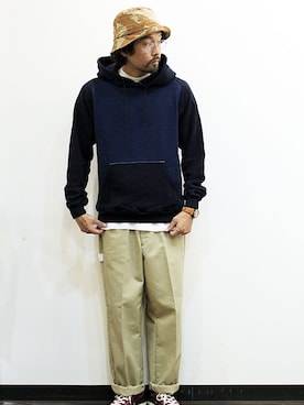 「Hexico（ヘキシコ）のアイテム」を使った、twothings&thinkさん（メンズ・168cm）の春コーディネート