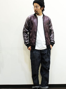 「ink（インク）のアイテム（その他アウター）」を使った、twothings&thinkさん（メンズ・168cm）の春コーディネート
