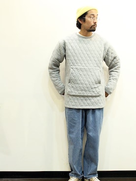 「INFIELDER DESIGN（インフィールダーデザイン）のアイテム（ニットキャップ/ビーニー）」を使った、twothings&thinkさん（メンズ・168cm）の秋コーディネート
