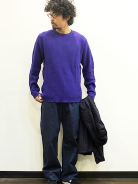 「MANUAL ALPHABET（マニュアル アルファベット）のアイテム（パーカー）」を使った、twothings&thinkさん（メンズ・168cm）の秋コーディネート