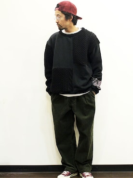 「ink（インク）のアイテム（帽子）」を使った、twothings&thinkさん（メンズ・168cm）の冬コーディネート