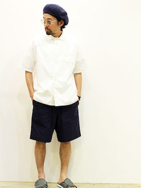 「blueover（ブルーオーバー）のアイテム」を使った、twothings&thinkさん（メンズ・168cm）の夏コーディネート