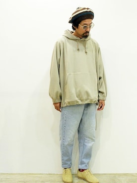 「ink（インク）のアイテム（パンツ）」を使った、twothings&thinkさん（メンズ・168cm）の秋コーディネート