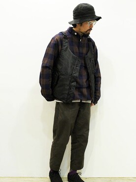 「MANEBU（マネブ）のアイテム（モカシン/デッキシューズ）」を使った、twothings&thinkさん（メンズ・168cm）の冬コーディネート