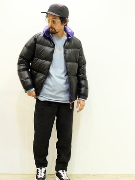 「blueover（ブルーオーバー）のアイテム」を使った、twothings&thinkさん（メンズ・168cm）の冬コーディネート