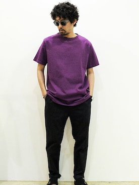 「MANEBU（マネブ）のアイテム（サンダル）」を使った、twothings&thinkさん（メンズ・168cm）の夏コーディネート