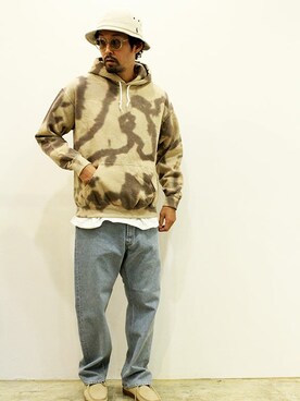 「MANEBU（マネブ）のアイテム（モカシン/デッキシューズ）」を使った、twothings&thinkさん（メンズ・168cm）の秋コーディネート